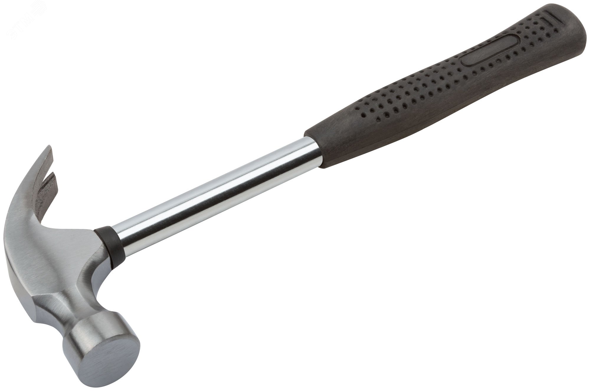 Молоток-гвоздодер, металлическая ручка, резиновая рукоятка 25 мм, 340 гр 44612 КУРС - превью 2