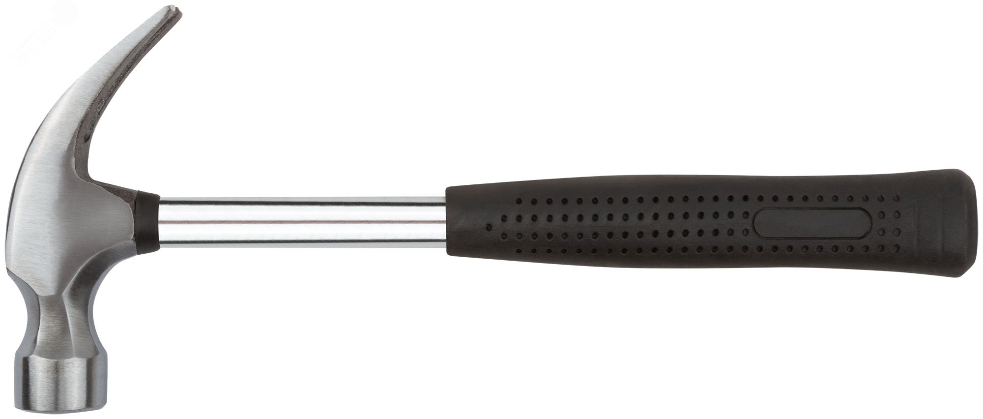Молоток-гвоздодер, металлическая ручка, резиновая рукоятка 27 мм, 450 гр 44613 КУРС - превью
