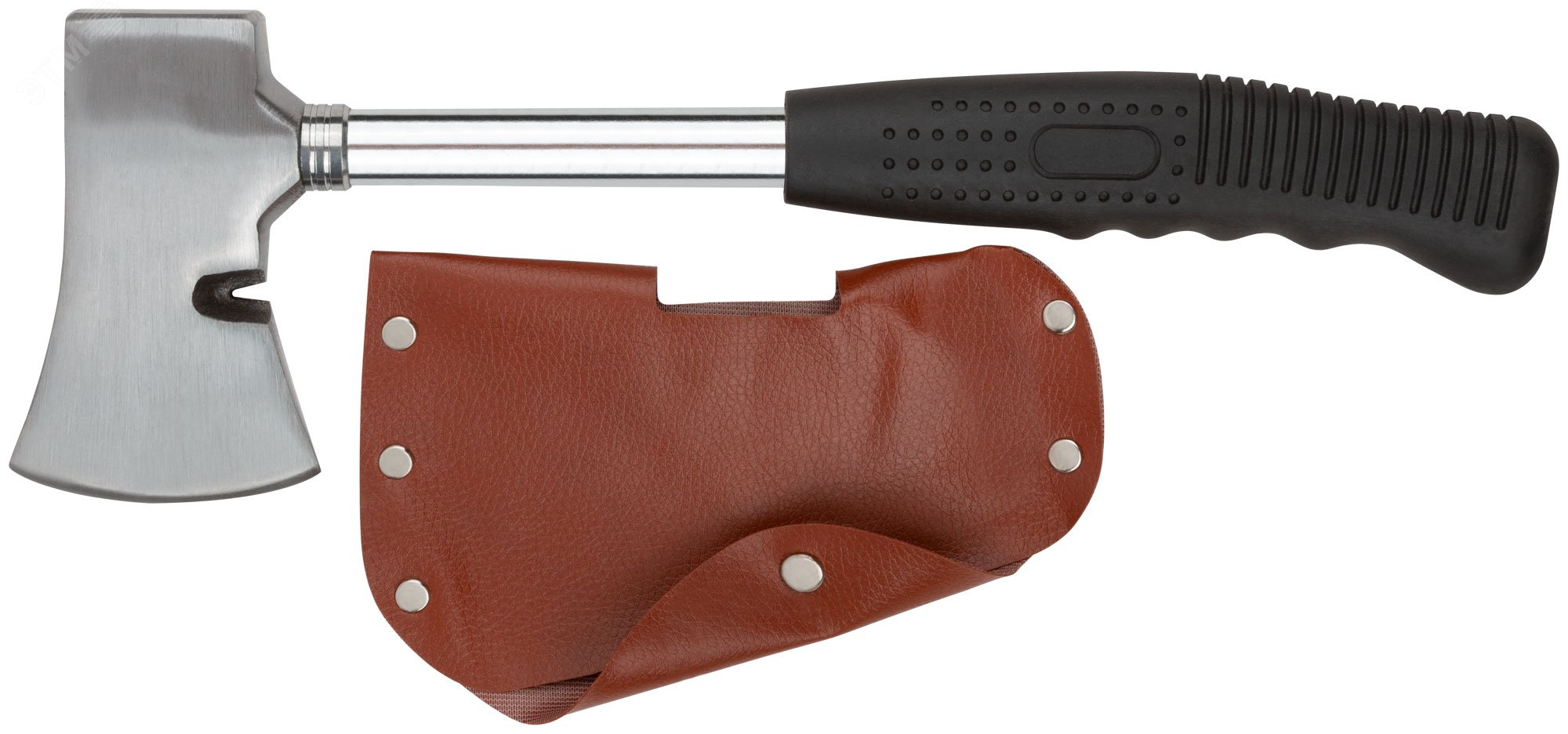 Изображение товара Топор туриста с чехлом, металлическая ручка 600 г