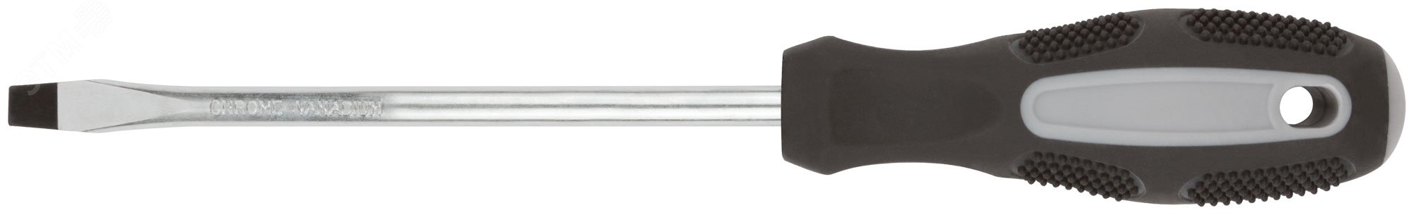 Отвертка ''Мастер'', CrV сталь, прорезиненная ручка 8х150 мм SL 53789 КУРС - превью