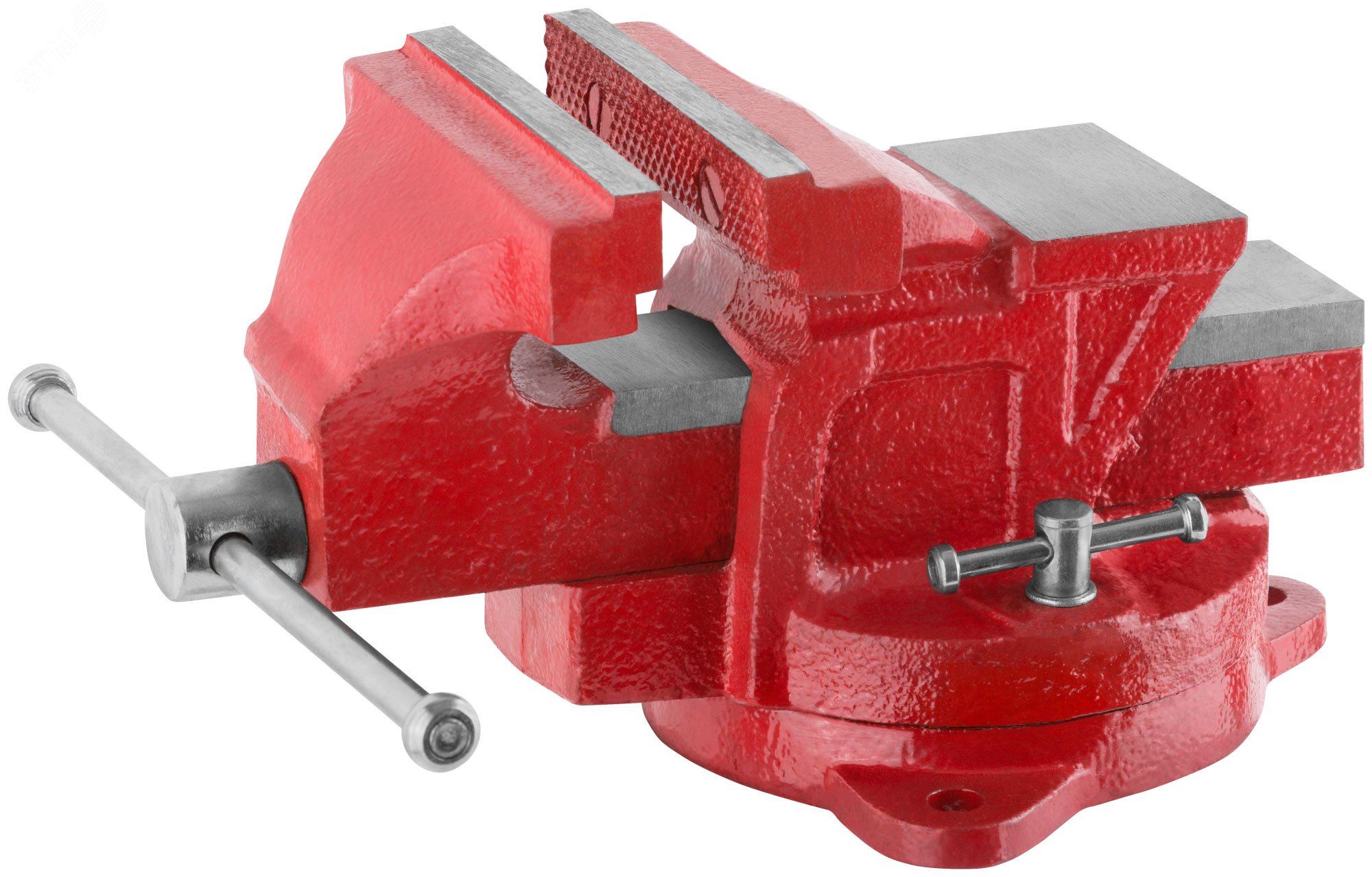 Изображение товара Станочные поворотные тиски 100 мм КУРС для обработки металлов и дерева