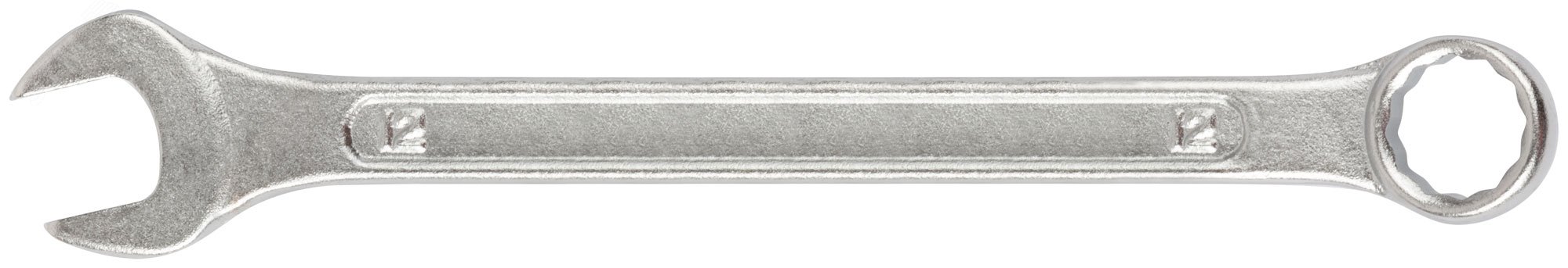 Изображение товара Ключ комбинированный 12 мм Стандарт КУРС инструментальная сталь хромированное покрытие