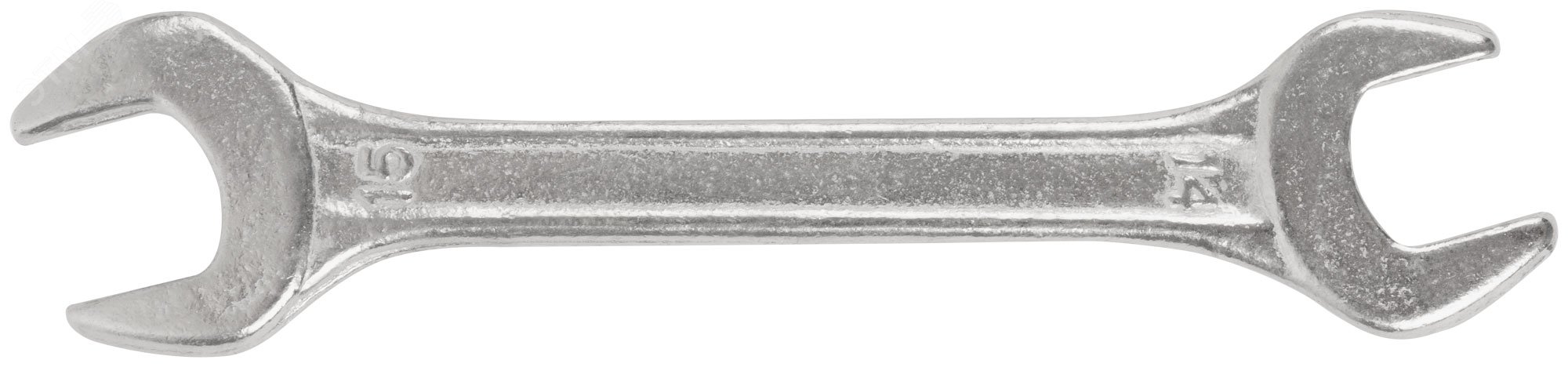 Изображение товара Ключ рожковый КУРС Стандарт 14x15 мм цинковое покрытие Индия