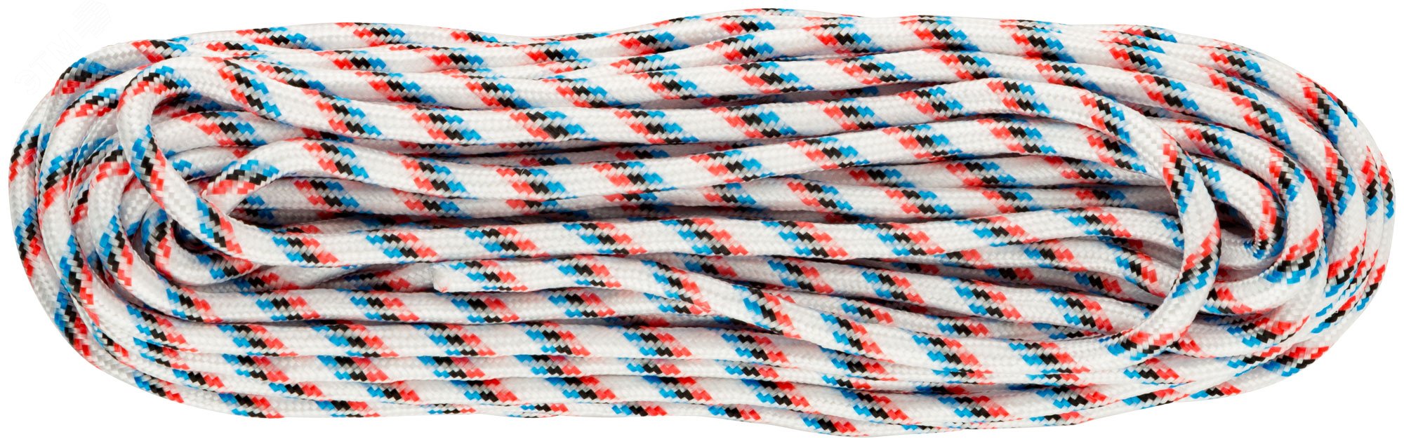 Изображение товара Канат полипропиленовый 24-х прядный с сердечником 6 мм х 20 м, р/н= 300 кгс (шт)