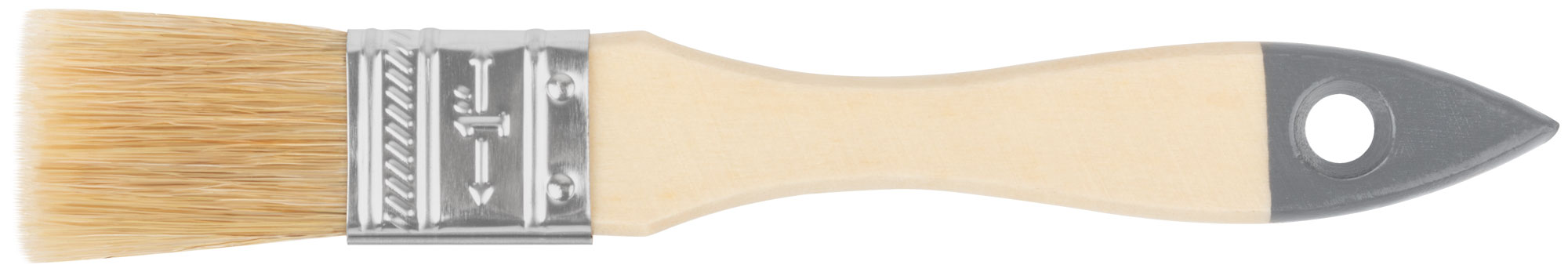 Кисть флейцевая ''Лайт'', натуральная cветлая щетина, деревянная ручка 1'' (25 мм)