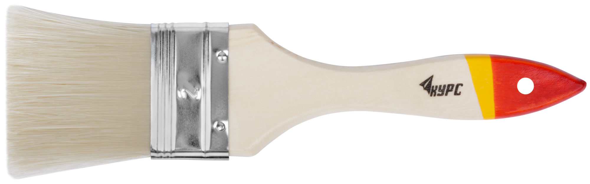 Кисть флейцевая ''Модерн'', иск. щетина, деревянная ручка 2'' (50 мм)