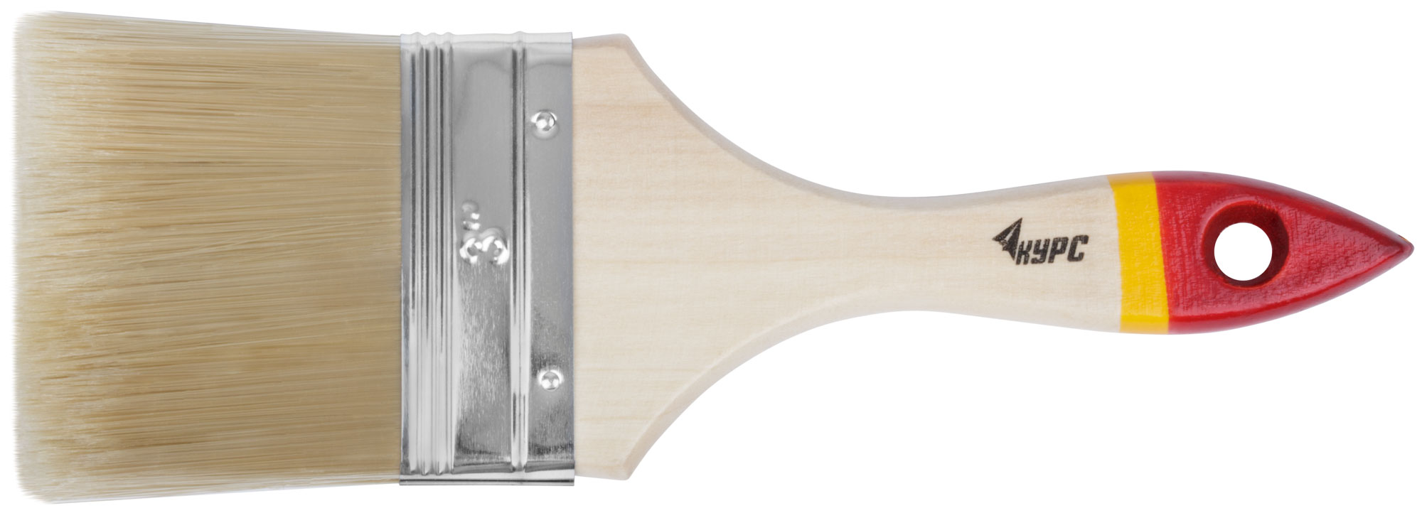 Кисть флейцевая ''Модерн'', иск. щетина, деревянная ручка 3'' (75 мм)