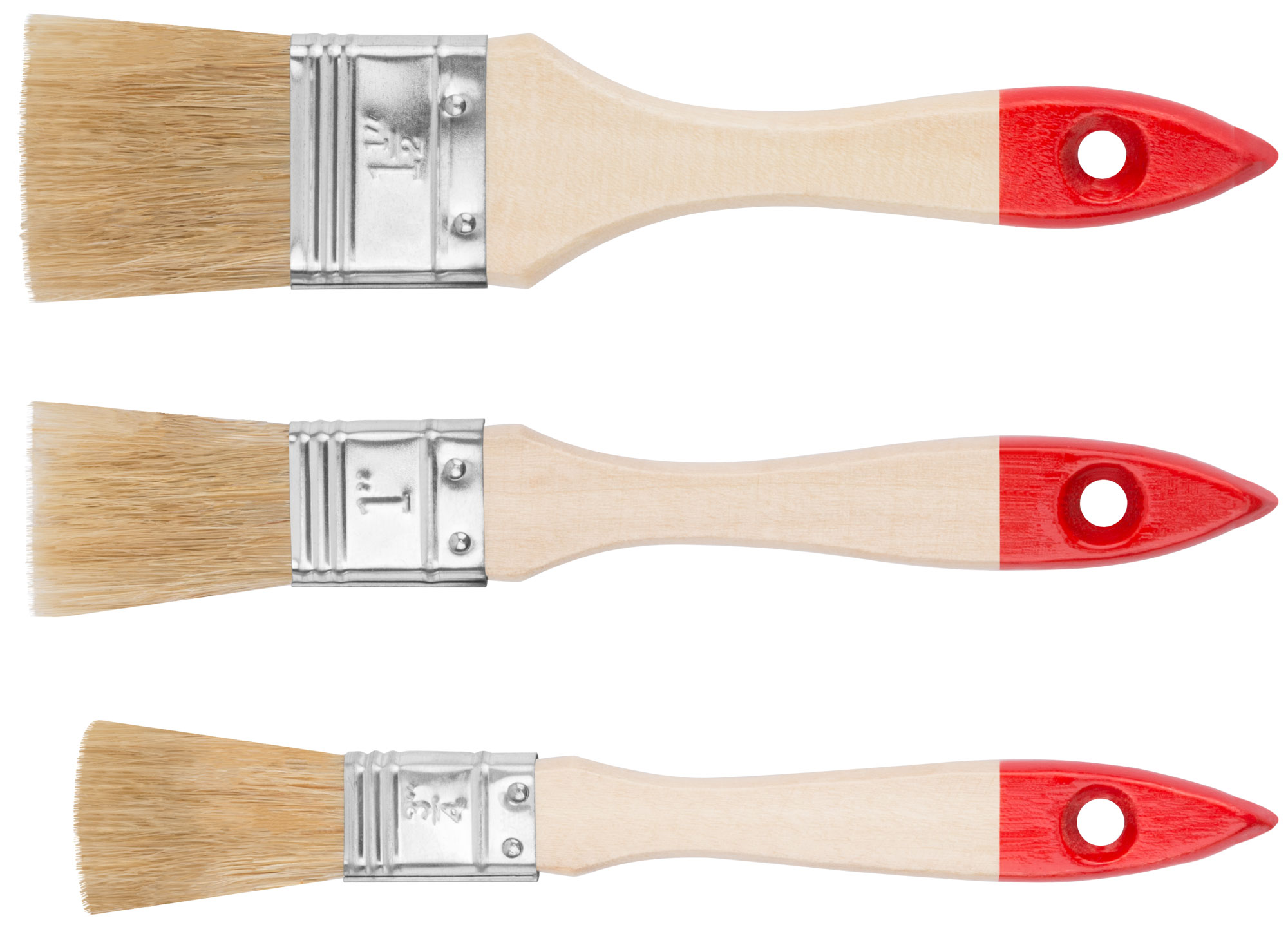 Набор кистей ''Оптима'' 3 шт (19, 25, 38 мм)