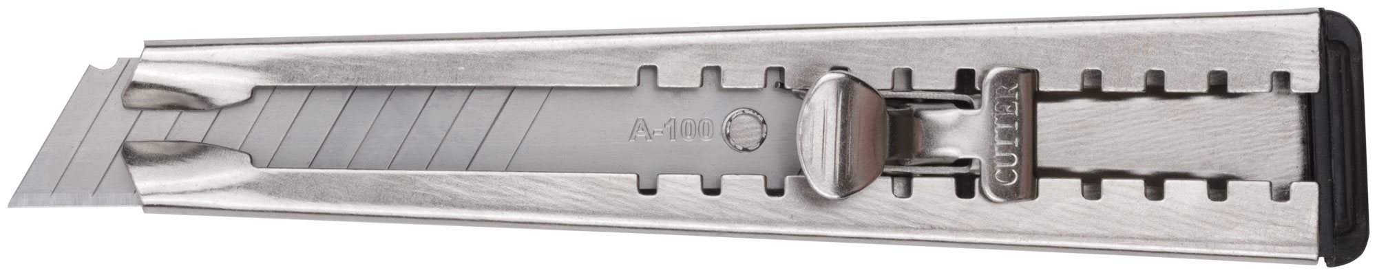 Нож технический ''Техно'' 18 мм, метал.корпус, метал.фиксатор