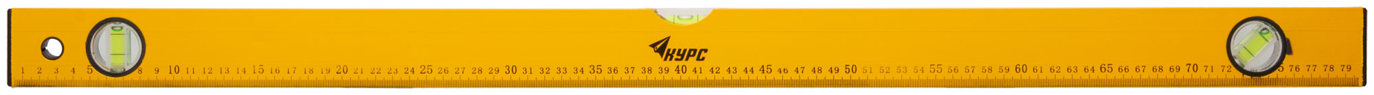 Уровень ''Лайт'', 3 глазка, желтый корпус, шкала 800 мм