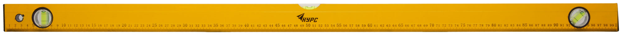 Уровень ''Лайт'', 3 глазка, желтый корпус, шкала 1000 мм