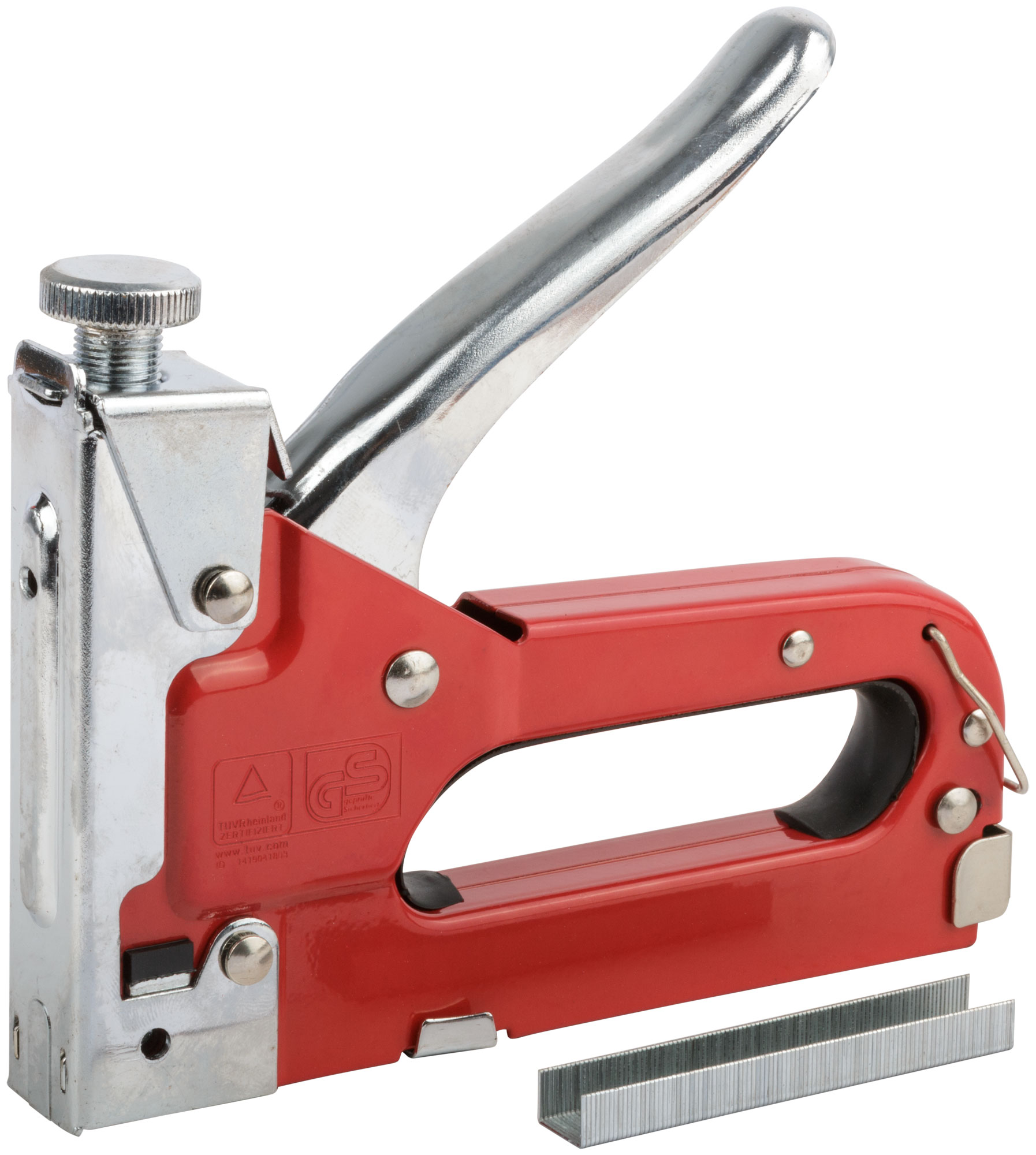 Степлер для узких скоб ''тип 53'' 4-14 мм, с регулировкой силы удара, металлический корпус