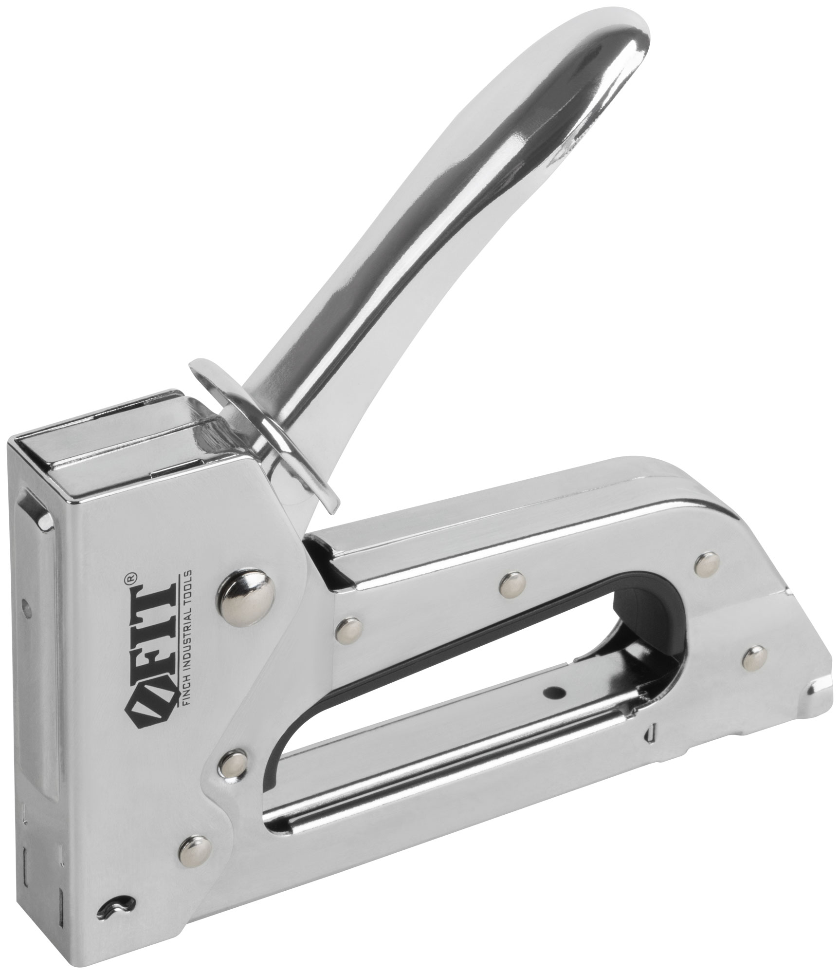 Степлер для узких скоб тип 53 6-10 мм, рессорный механизм, ABS пластиковый корпус