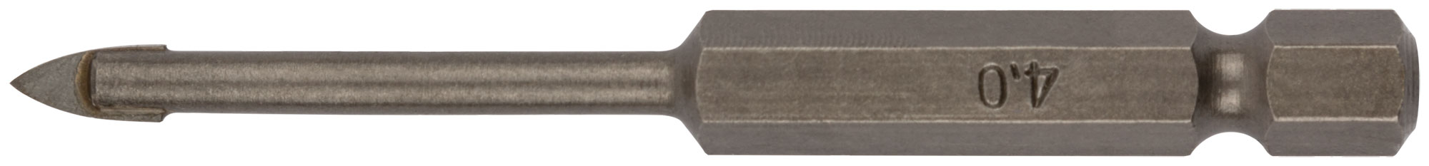 Сверло по кафелю и стеклу, шестигранный U-хвостовик под биту 4х70 мм