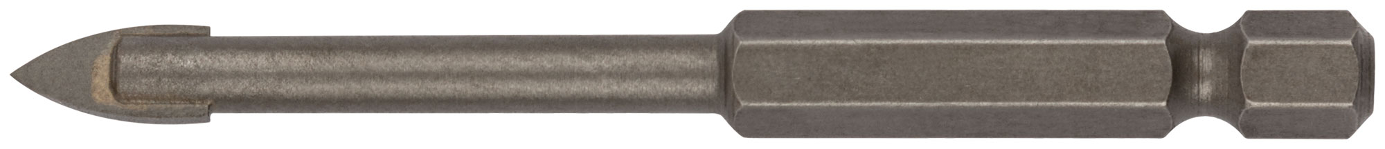 Сверло по кафелю и стеклу, шестигранный U-хвостовик под биту 6х75 мм