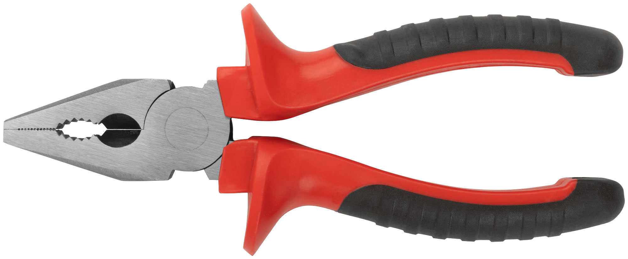 Плоскогубцы комбинированные ''Оптима'', двухцветные обрезиненные ручки, полированная сталь 165 мм