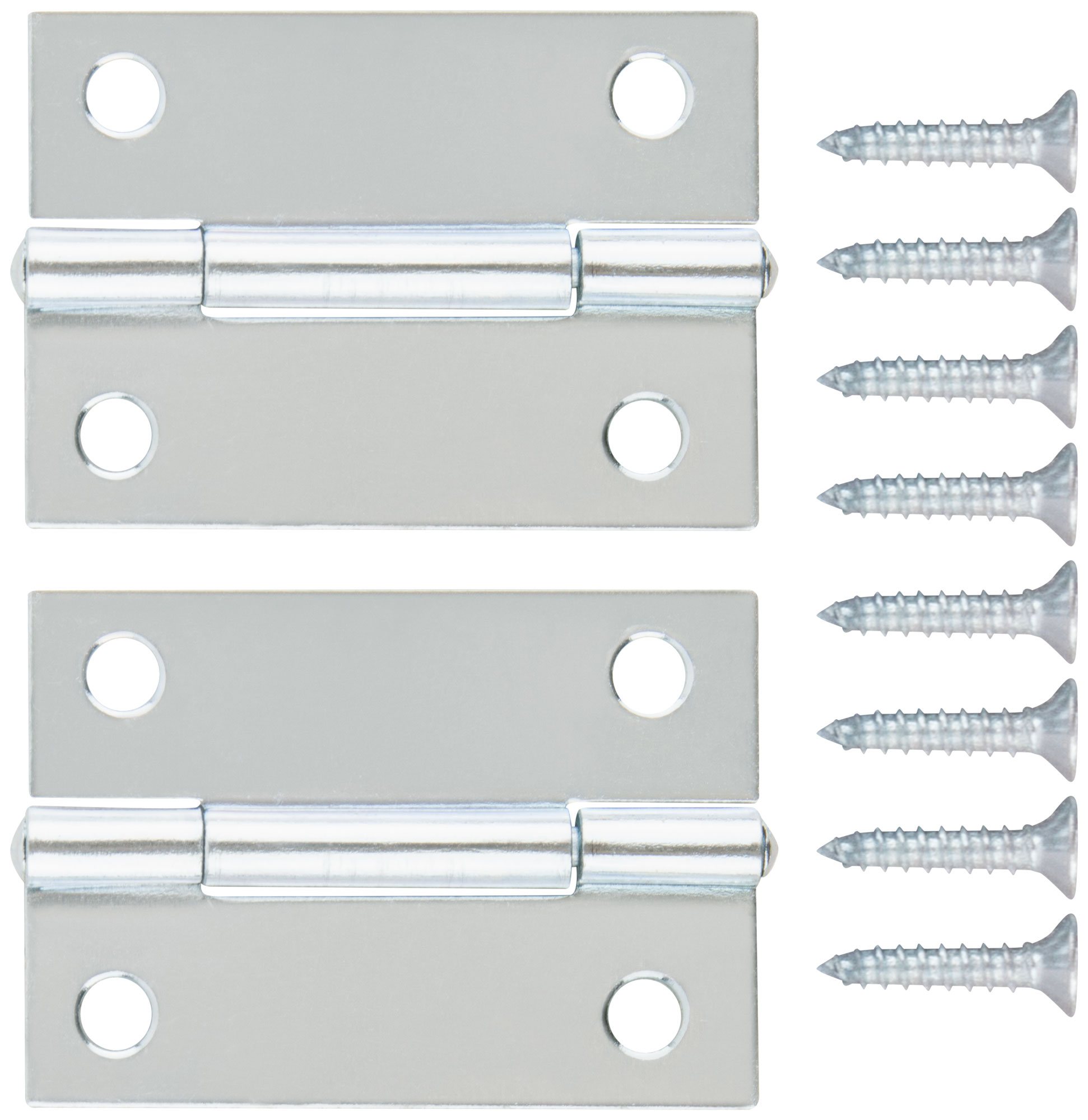 Петли универсальные, набор 2 шт., цинк 50x35 мм