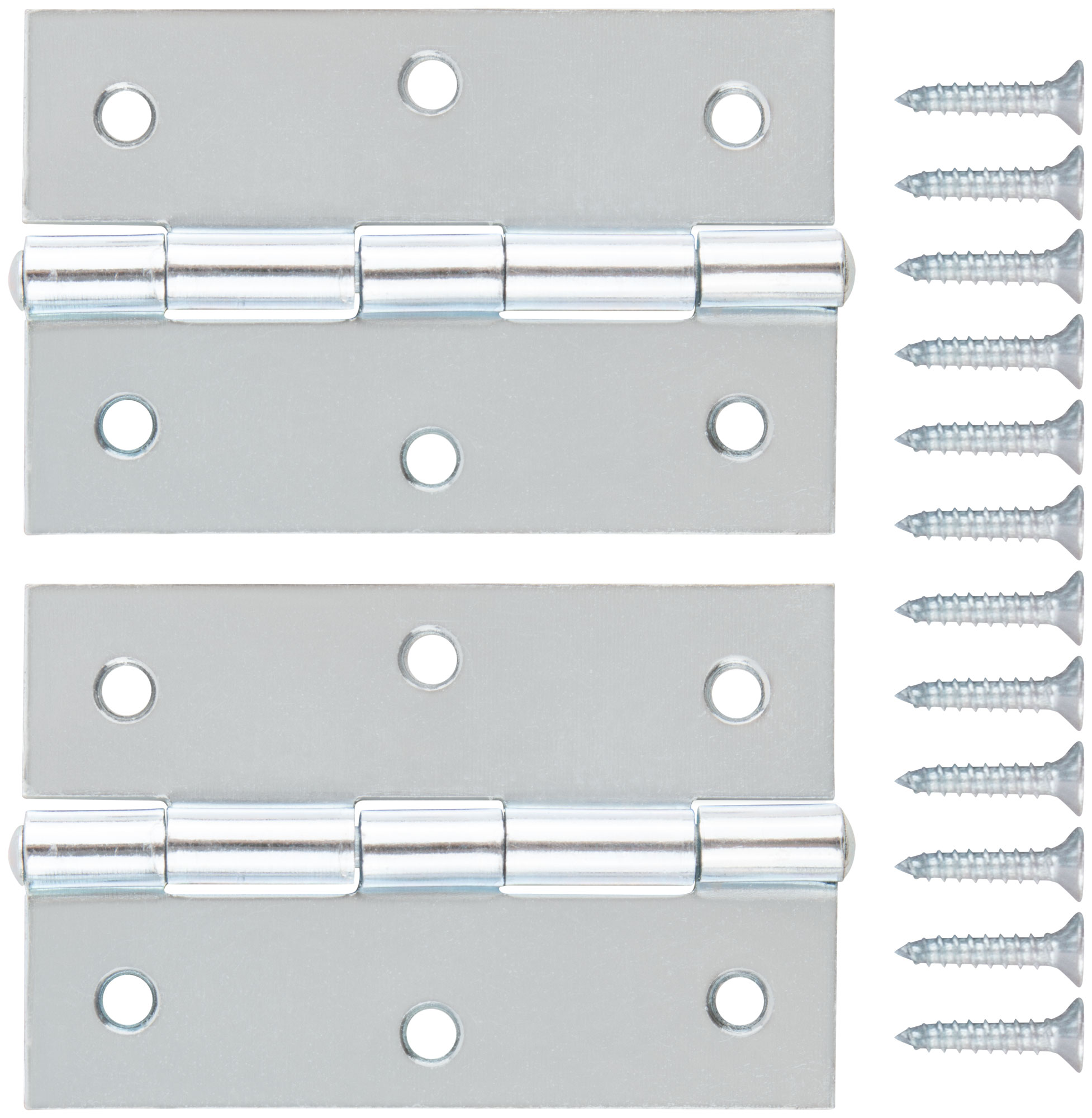 Петли универсальные, набор 2 шт., цинк 75x50 мм