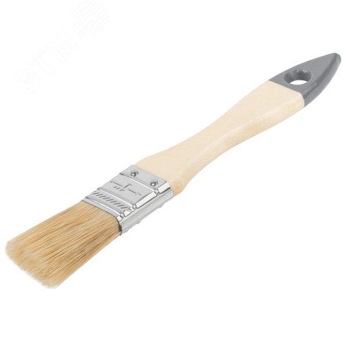 Кисть флейцевая ''Лайт'', натуральная cветлая щетина, деревянная ручка 1'' (25 мм) - фото 2