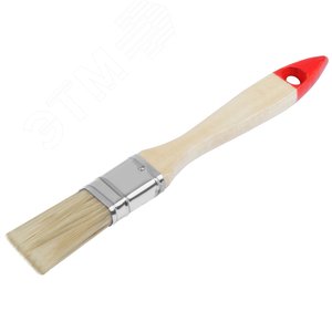 Кисть флейцевая ''Оптима'', натур. cветлая щетина, деревянная ручка 3/4'' (19 мм) - фото 2
