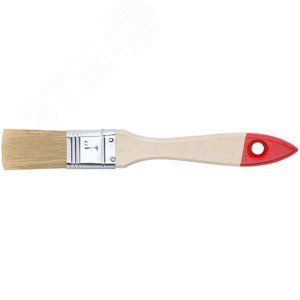 Изображение товара Кисть флейцевая ''Оптима'', натур. cветлая щетина, деревянная ручка 1'' (25 мм) (шт)