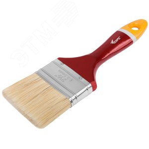 Кисть флейцевая ''Мастер'', натур. щетина, деревянная ручка 2.5'' (63 мм) - фото 2