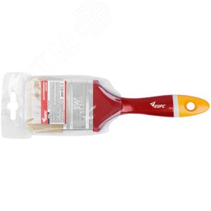 Кисть флейцевая ''Мастер'', натур. щетина, деревянная ручка 2.5'' (63 мм) - фото 3