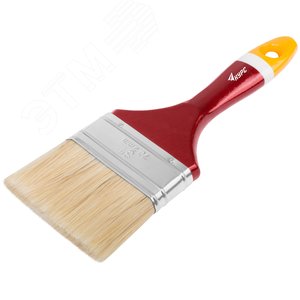 Кисть флейцевая ''Мастер'', натур. щетина, деревянная ручка 3'' (75 мм) - фото 2