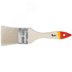 Кисть флейцевая ''Модерн'', иск. щетина, деревянная ручка 2'' (50 мм) - фото 1