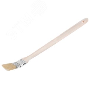 Кисть радиаторная, натур. светлая щетина, деревянная ручка 1'' (25 мм) - фото 2