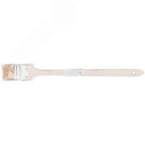 Кисть радиаторная, натур. светлая щетина, деревянная ручка 2'' (50 мм) - фото 3
