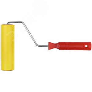 Валик прижимной резиновый, для обоев, желтый 150 мм - фото 1