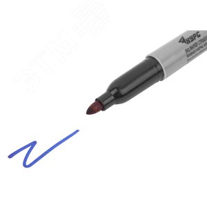 Маркер строительный перманентный,синий - фото 4