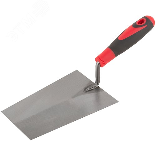 Мастерок каменщика, прорезиненная ручка 180 мм - фото 1