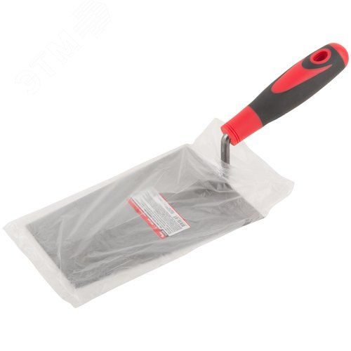 Мастерок каменщика, прорезиненная ручка 180 мм - фото 3