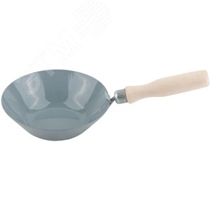 Ковш строительный с площадкой, деревянная ручка - фото 2