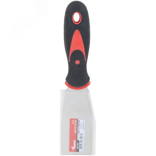 Шпатель, нерж.сталь, прорезиненная ручка 1,5 ( 8  мм) - фото 3