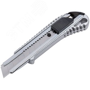 Нож технический ''Классик'' 18 мм, усиленнный, метал. корпус, резиновая вставка 10172 КУРС - 2