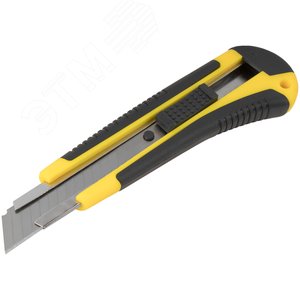 Нож технический ''Контур'' 18 мм усиленный прорезиненный лезвие 15 сегментов - фото 2