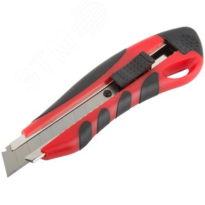 Нож технический ''Модерн'' 18 мм усиленный, прорезиненный - фото 2