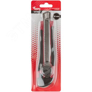 Нож технический ''Стронг'' 18 мм усиленный, прорезиненный, вращ.прижим - фото 3