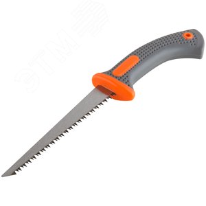 Ножовка ручная для гипсокартона, прорезиненная ручка 170 мм - фото 2