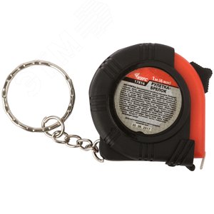Рулетка-брелок, обрезиненный корпус 1 м х 6 мм - фото 2