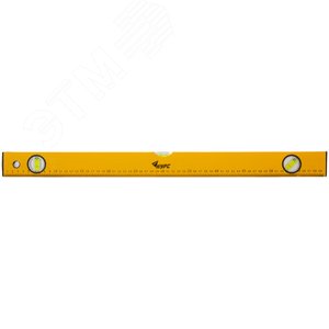 Уровень ''Лайт'', 3 глазка, желтый корпус, шкала 600 мм - фото 2