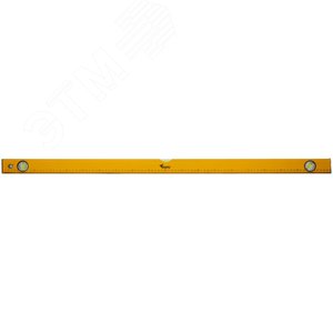 Уровень ''Лайт'', 3 глазка, желтый корпус, шкала 1000 мм - фото 2