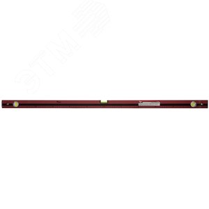 Уровень ''Оптима'', 3 глазка, красный корпус, фрезерованная рабочая грань, шкала 1200 мм - фото 2