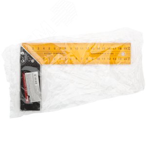 Угольник столярный желтый 200 мм - фото 2