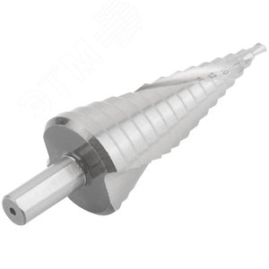 Сверло ступенчатое HSS по металлу, спиральный профиль, 15 ступеней, 4-32 мм - фото 5