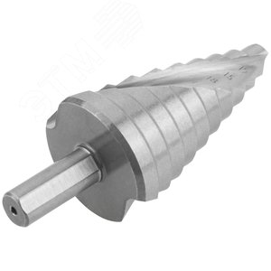 Сверло ступенчатое HSS по металлу, спиральный профиль, 10 ступеней, 9-36 мм - фото 5