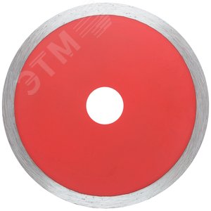 Диск отрезной алмазный сплошной (влажная резка), для работы с кафелем, 125х1.8х6.0х22.2 мм - фото 6